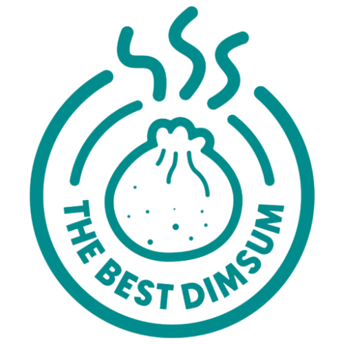 Logo of The Best Dim Sum featuring a steaming dumpling icon in a circular badge design